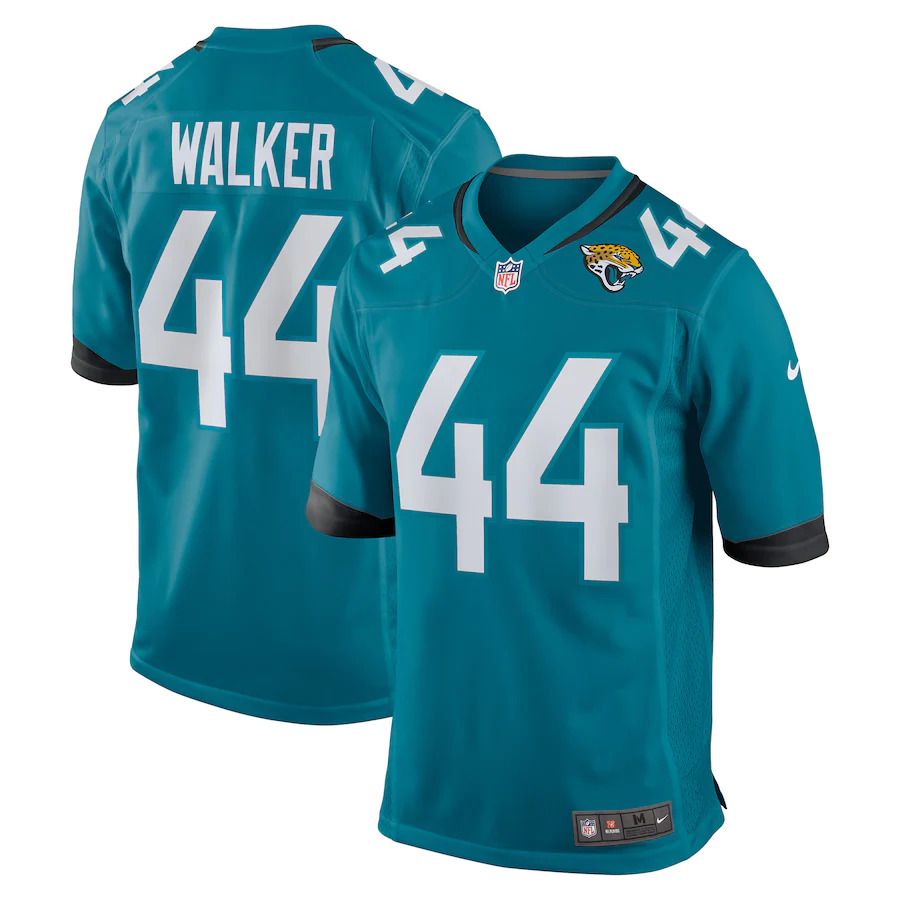Men Jacksonville Jaguars #44 Travon Walker Nike Teal 2022 NFL Draft First Round Pick Game Jersey